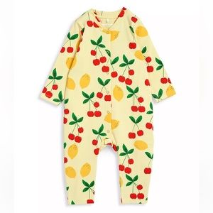 NWT mini rodini cherry lemonade outfit Baby's Cherry Lemonade Jumpsuit
